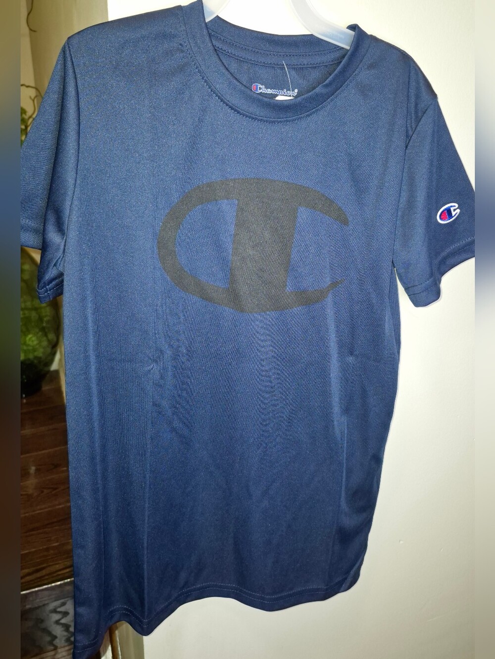 Champion Boy's Navy Logo T-Shirt - Picture 2 of 7